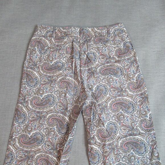 Talbots Paisley Ankle Pants - Multicolor - Picture 6 of 14